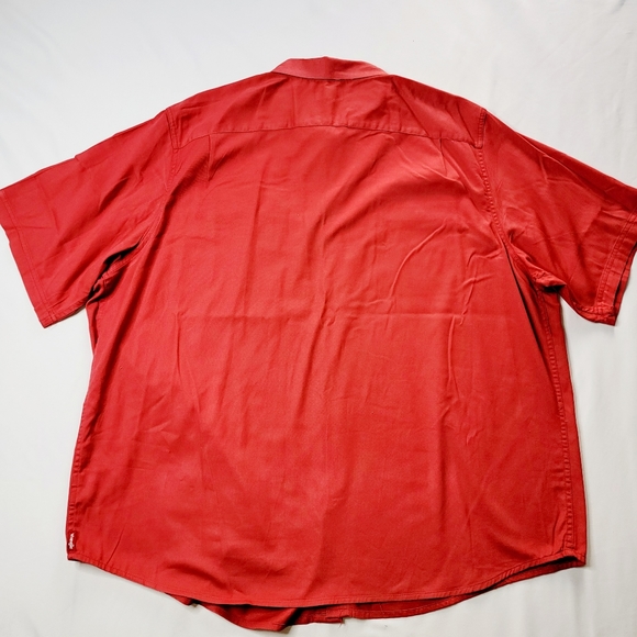 Wrangler Men 2XL Collar Stretch 2 Pockets Short Sleeves Button Up Casual Shirt - Picture 4 of 8